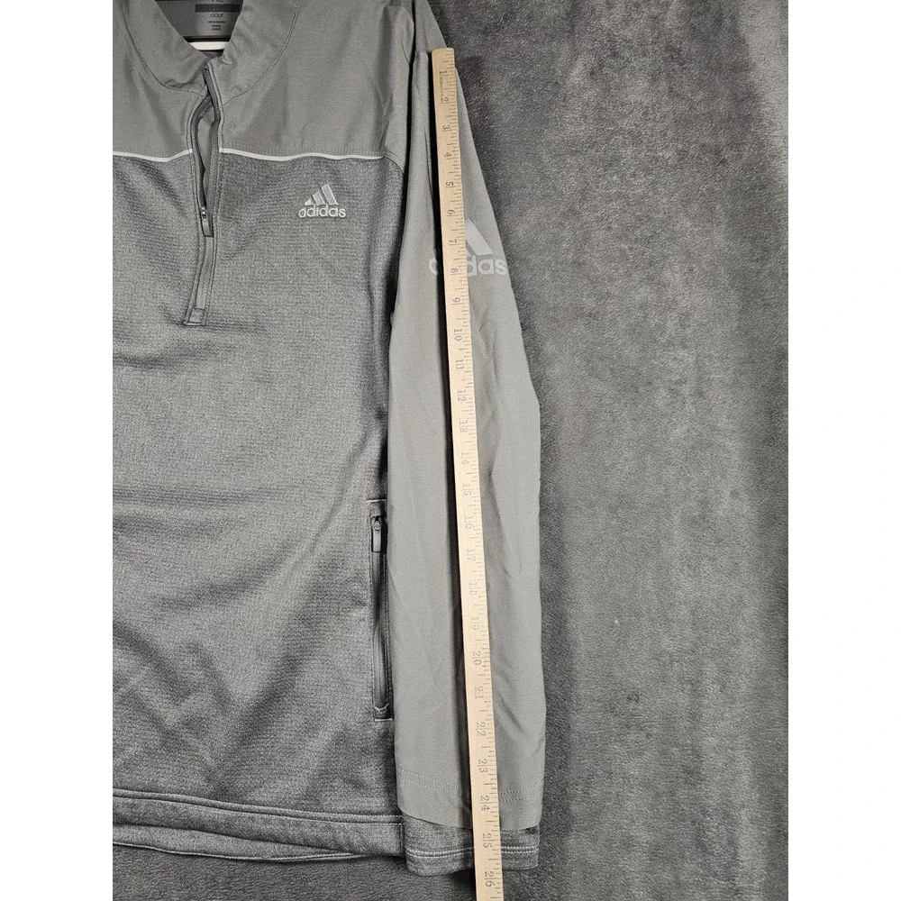 Adidas Golf Club 1/4 Zip Pullover Men's XL Gray Heather‎ Performance Long Sleeve